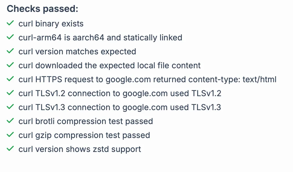 Verification checks diagram