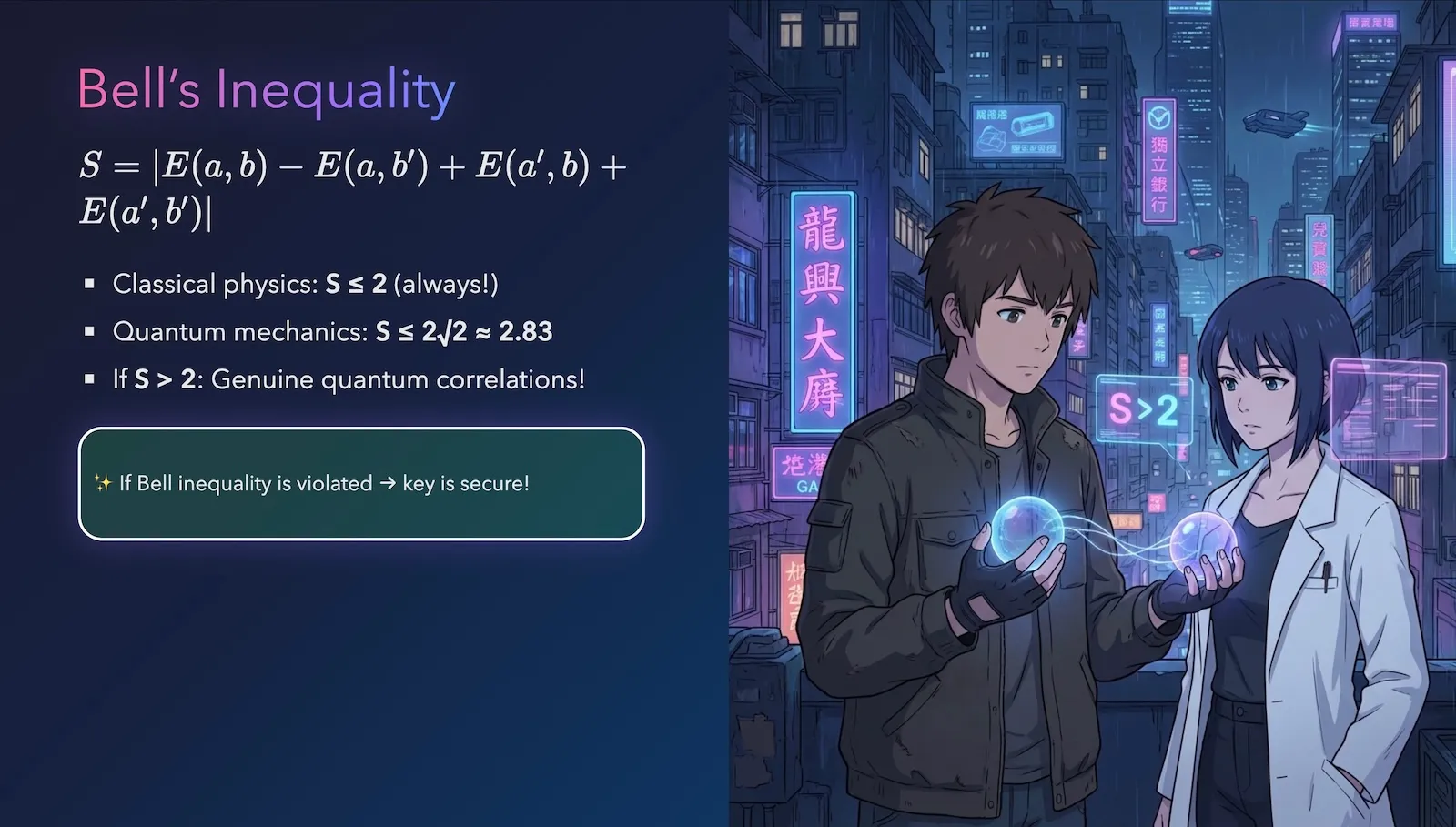 An example slide generated by Claude Code